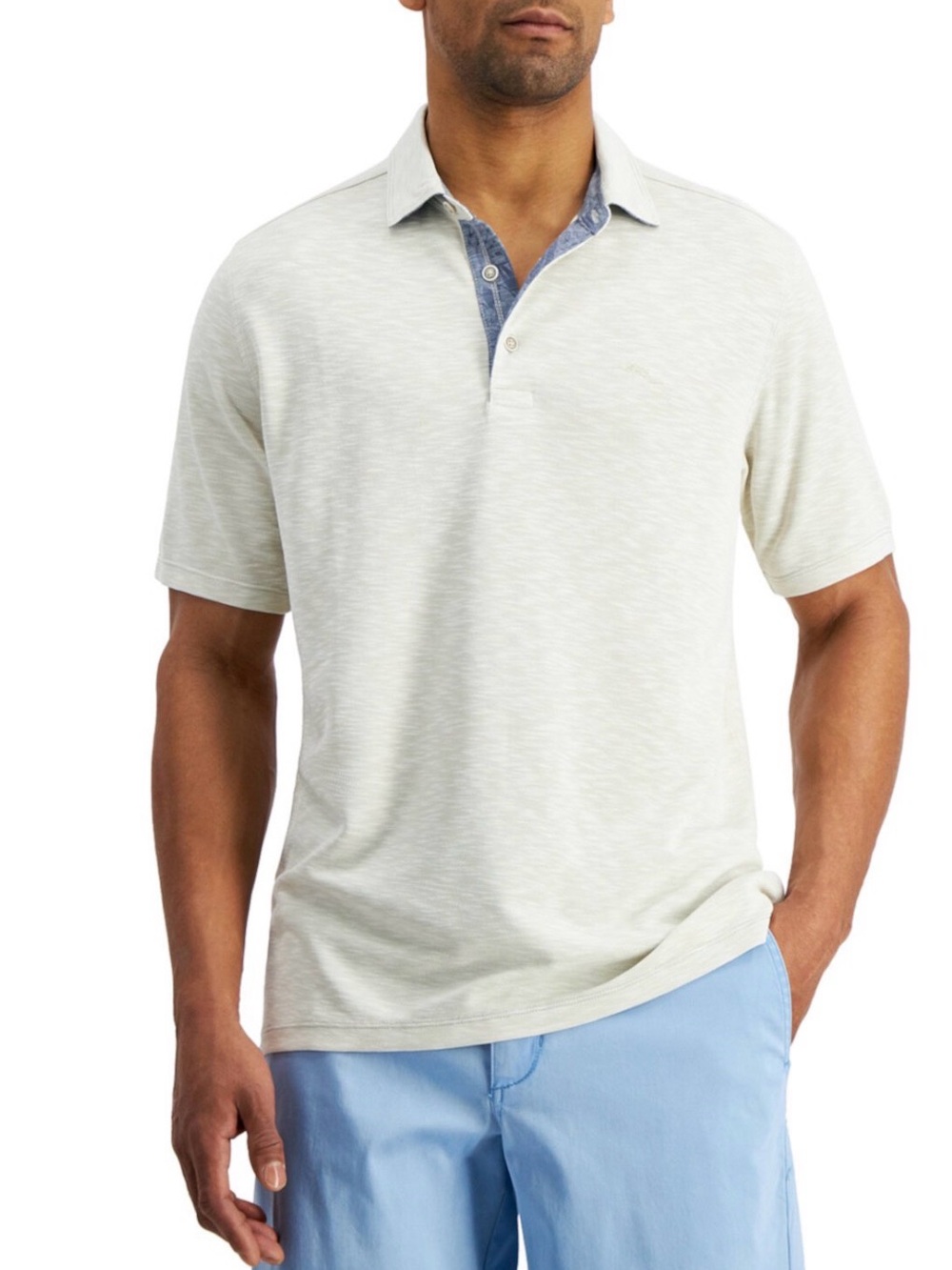 Tommy Bahama Men’s Palmetto Paradise Polo in Coconut Cream, size XXXL/Tall